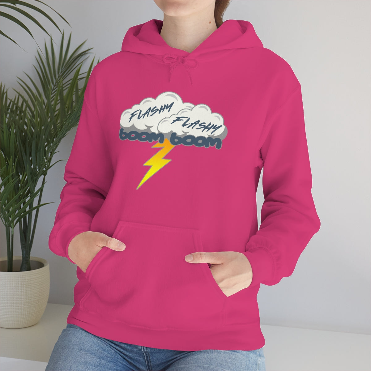 Sudadera con capucha Flashy Flashy Boom Boom 