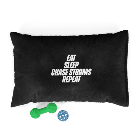Eat, Sleep, Chase Storms, Repeat Pet Bed