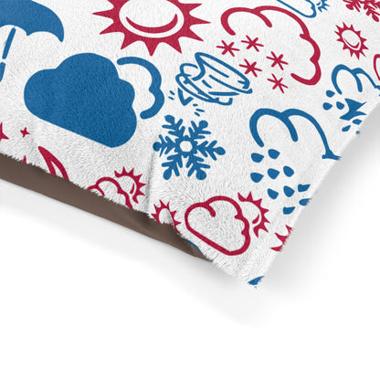 Wx Icon (Red/Blue) Pet Bed