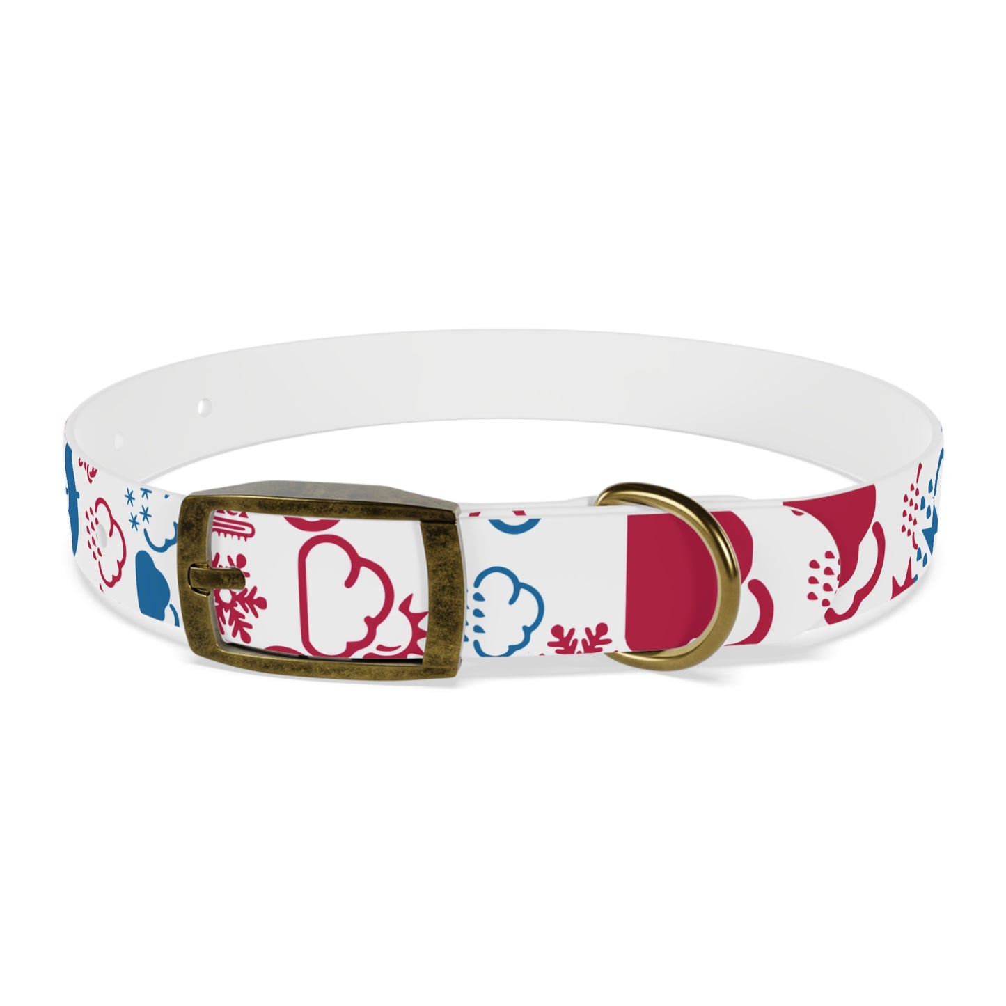 Wx Icon (Red/Blue) Dog Collar