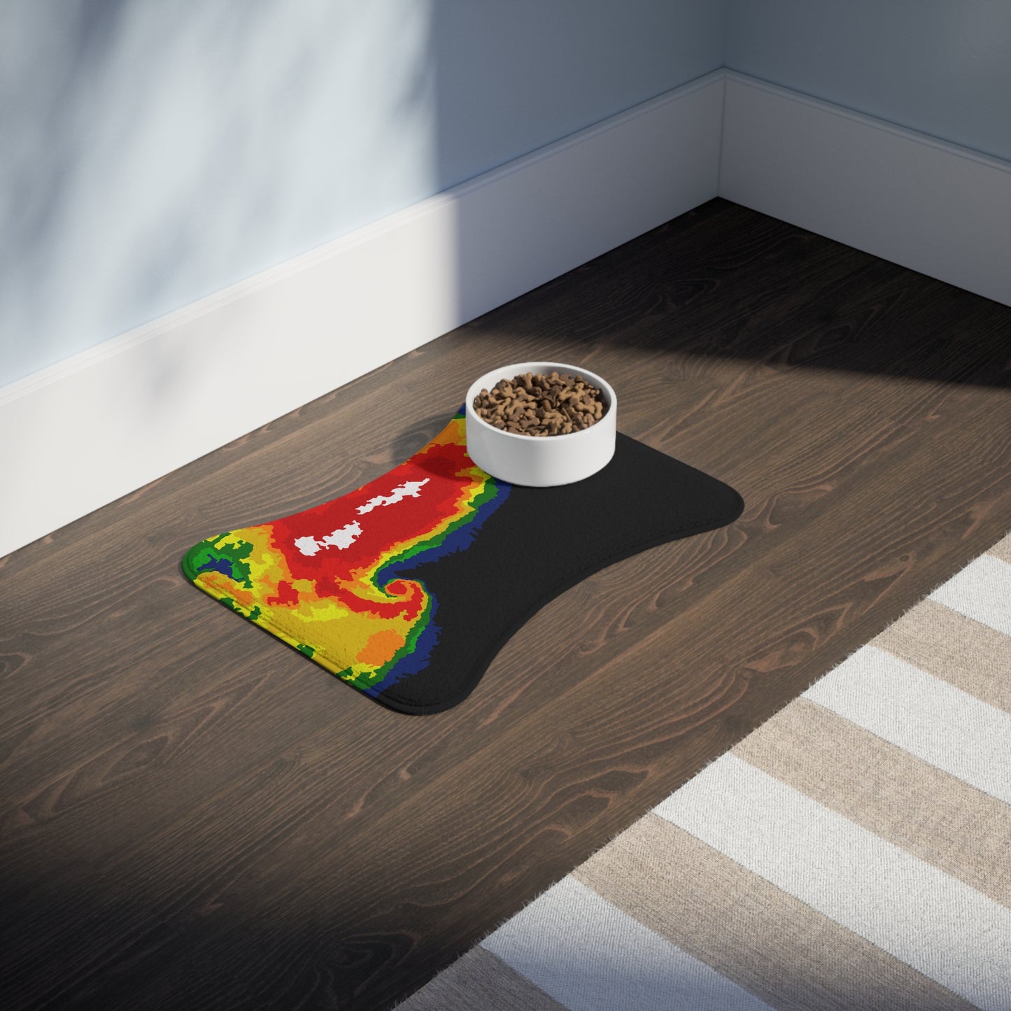 Radar Print Pet Feeding Mat