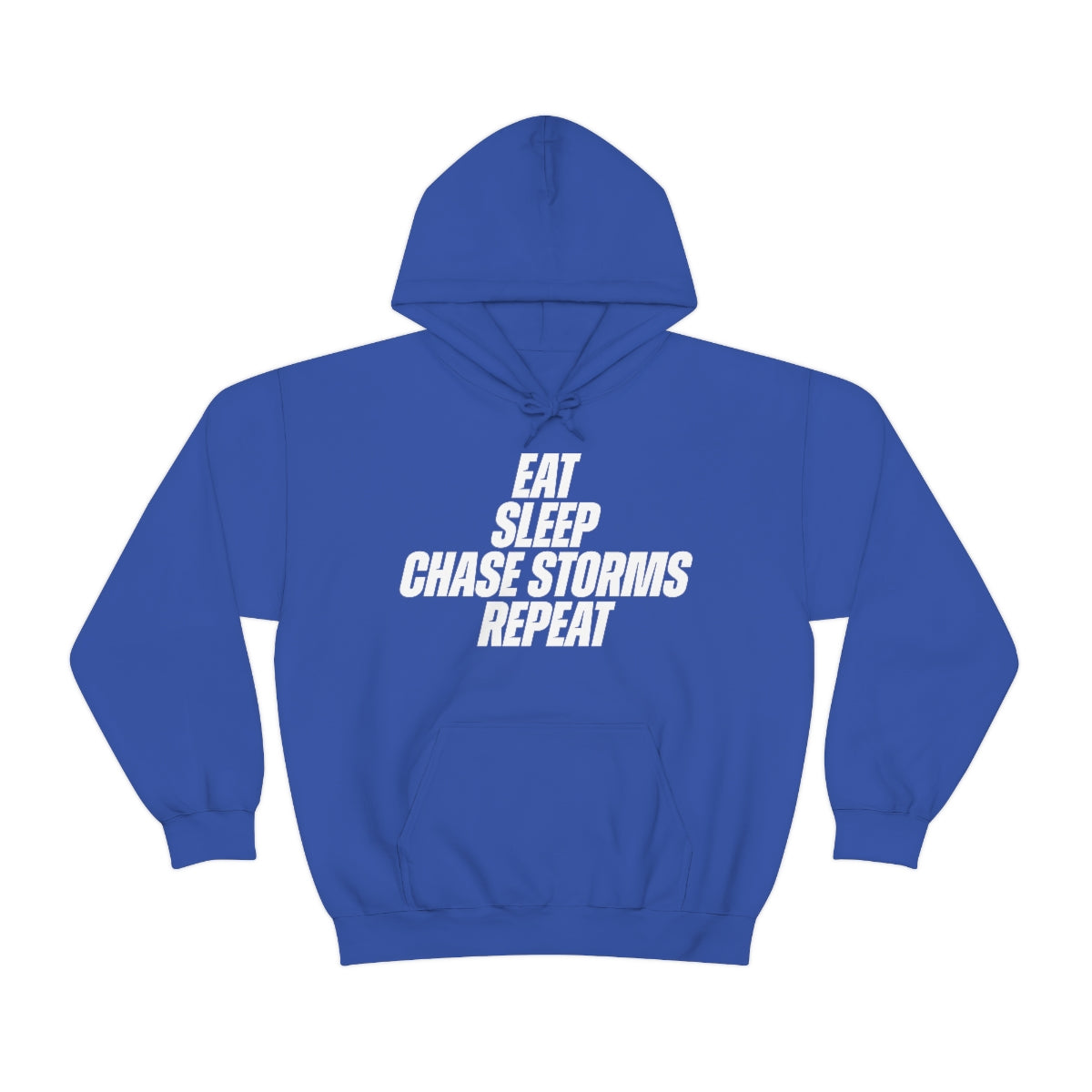 Eat, Sleep, Chase Storms, Repeat Sudadera con capucha 