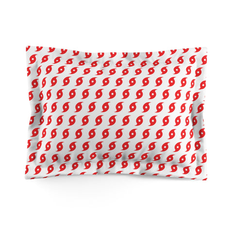 Hurricane Icon (Red) Microfiber Pillow Sham