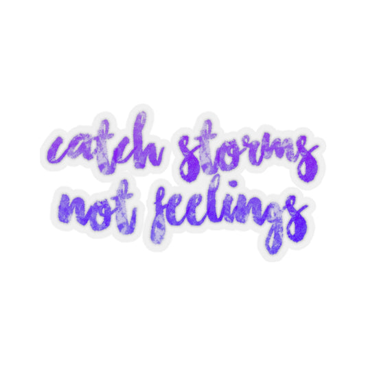 Attrapez les tempêtes, pas les sentiments Sticker