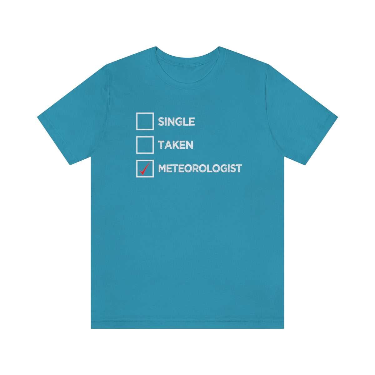 Single, Taken, Meteorologist Tee 