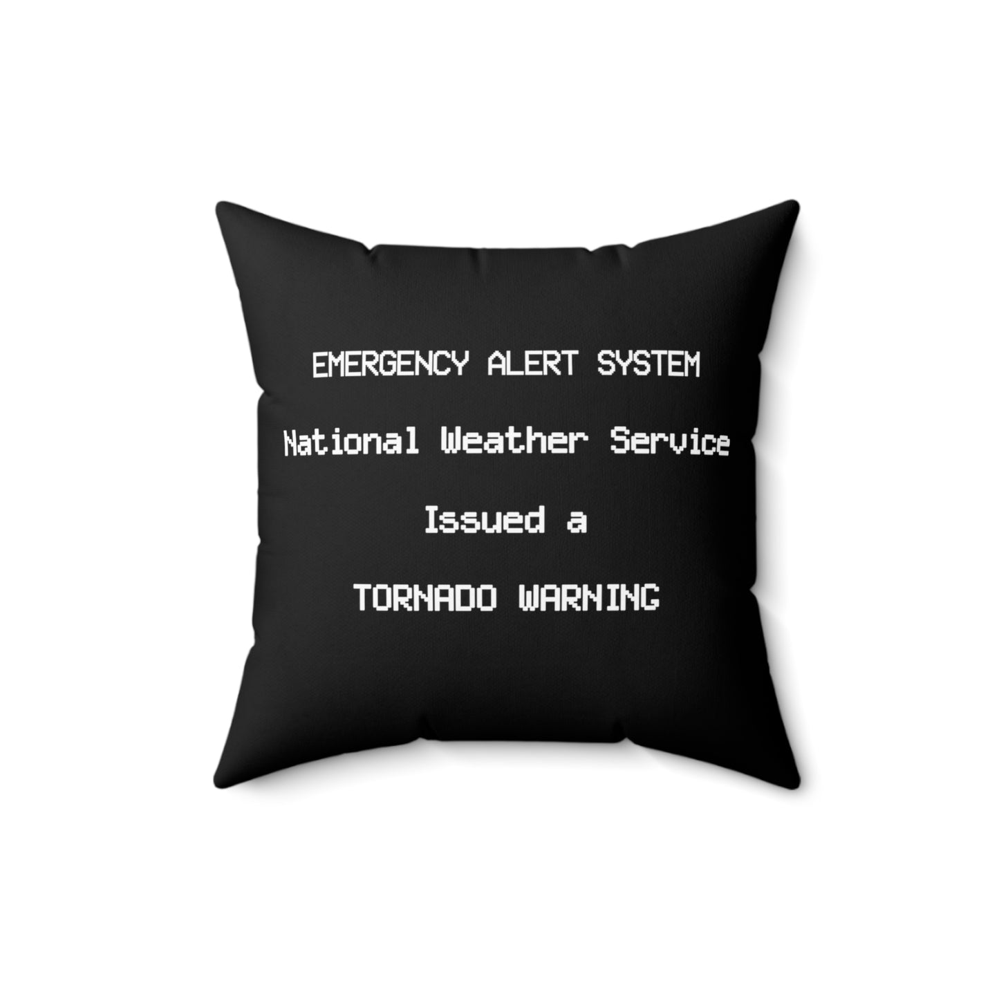 EAS Tornado Warning Throw Pillow