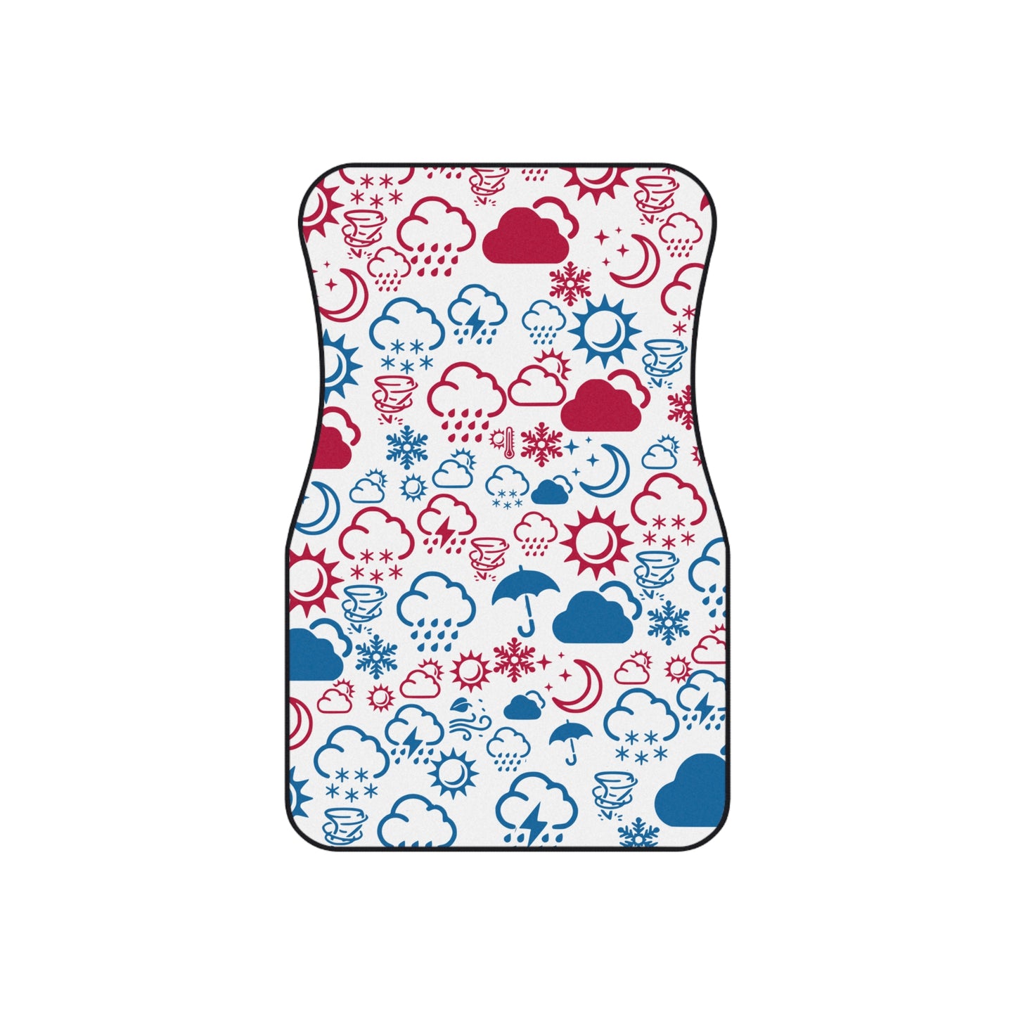 Wx Icon (Red/Blue) Car Mats (Set of 4)