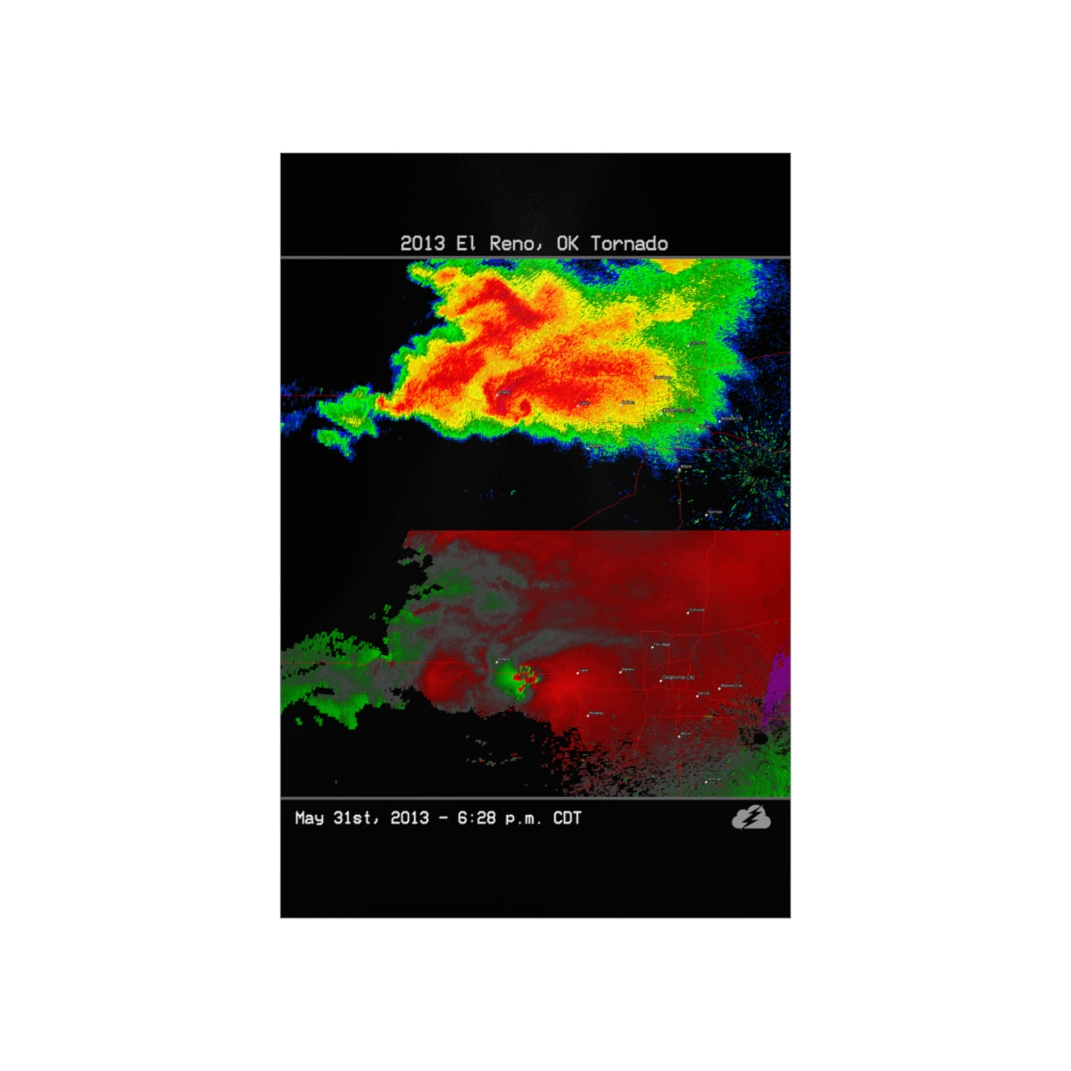 El Reno, OK 2013 Tornado Poster