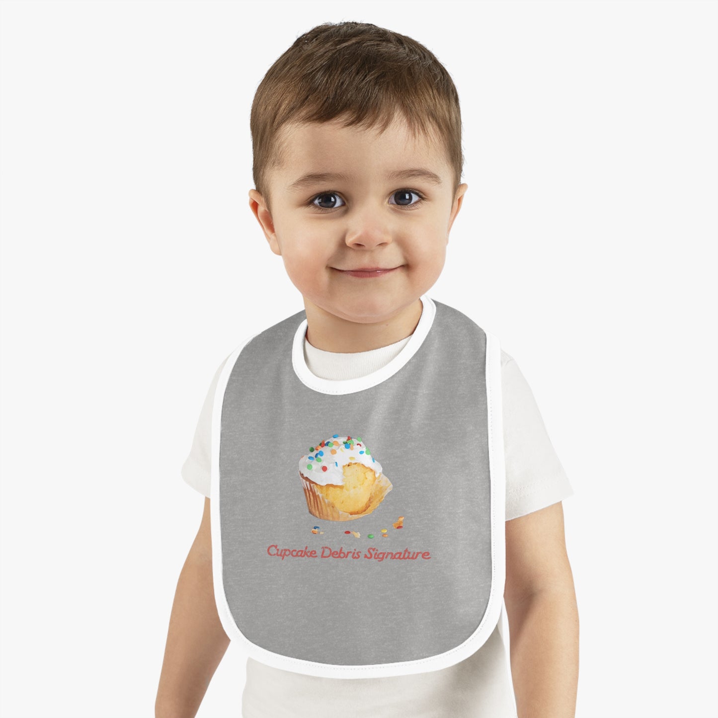 Cupcake Debris Signature Bib