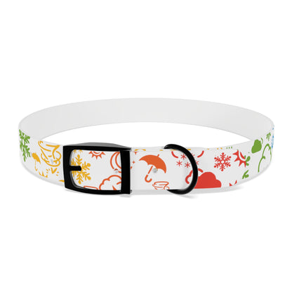 Wx Icon (White/Rainbow) Dog Collar