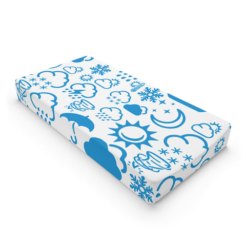 Wx Icon (White/Blue) Changing Pad Cover