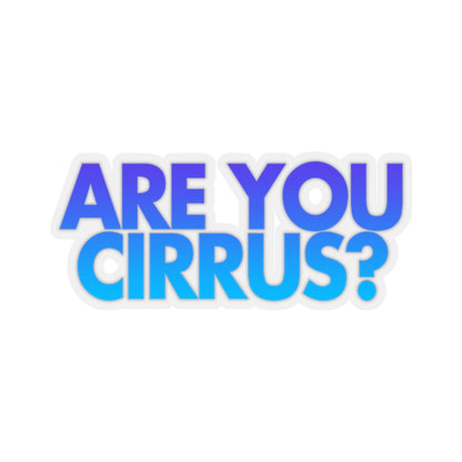 Are You Cirrus? Sticker