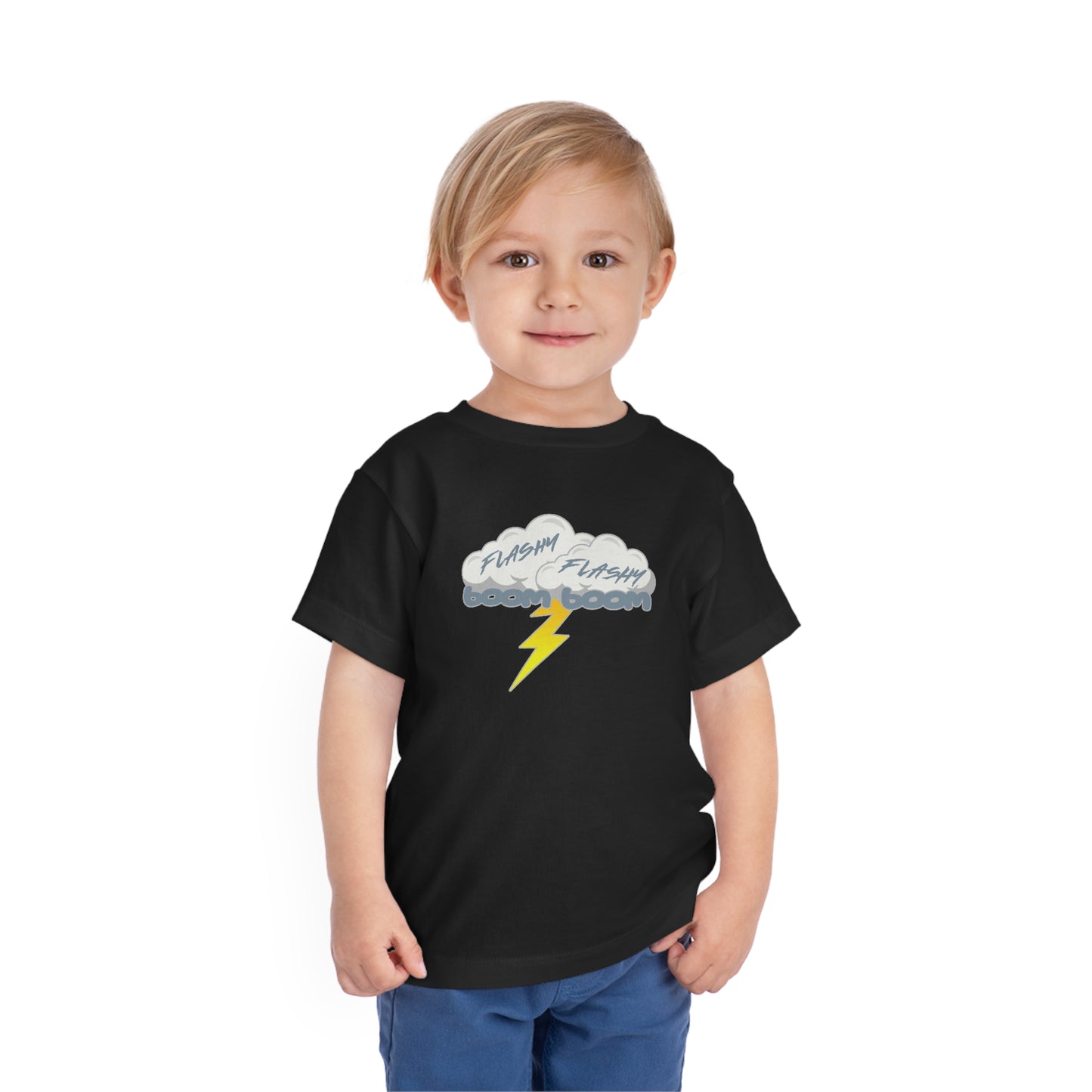 Flashy Flashy Boom Boom Toddler Tee