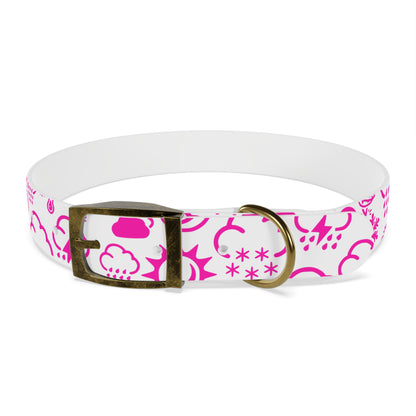 Wx Icon (White/Pink) Dog Collar