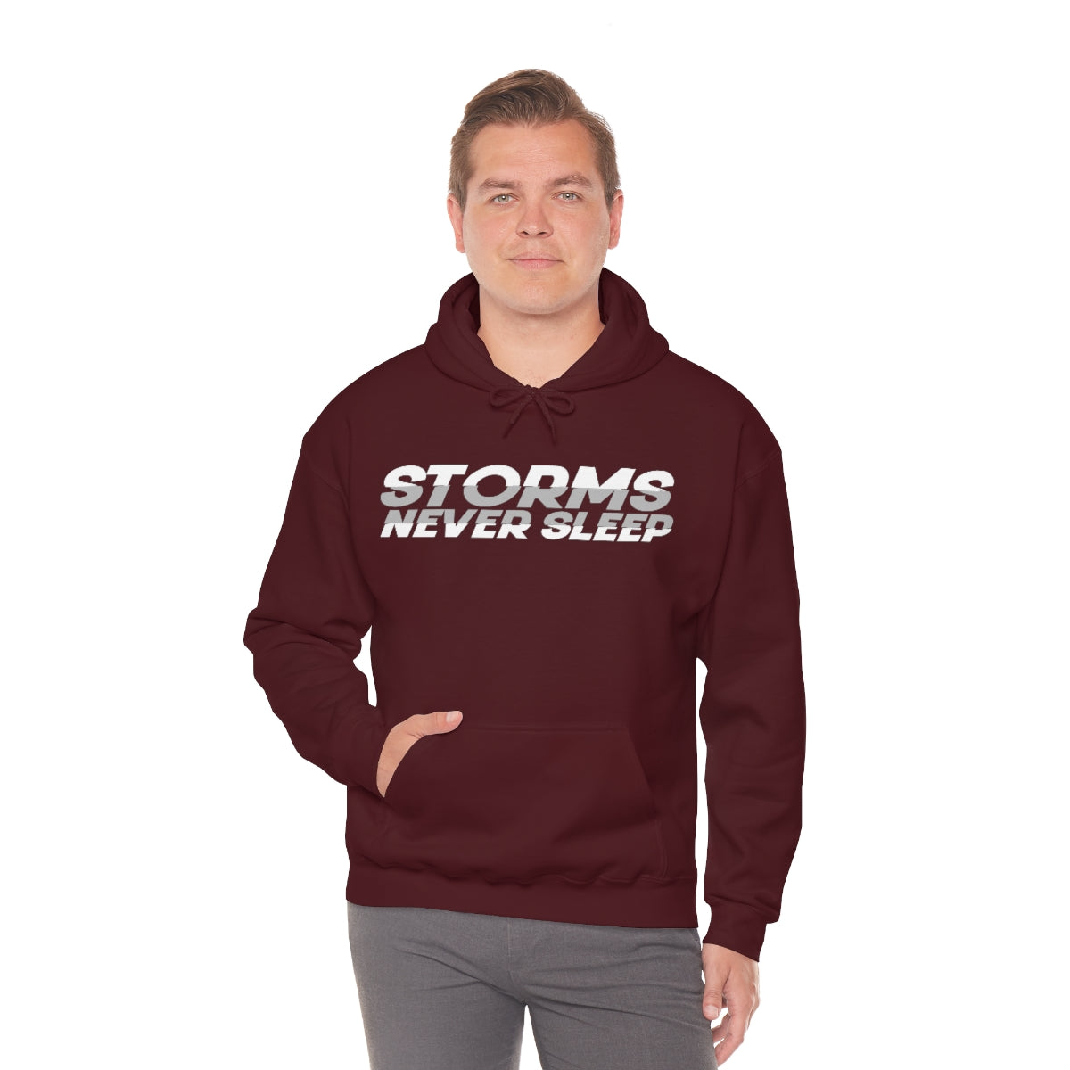 Sudadera con capucha Storms Never Sleep 