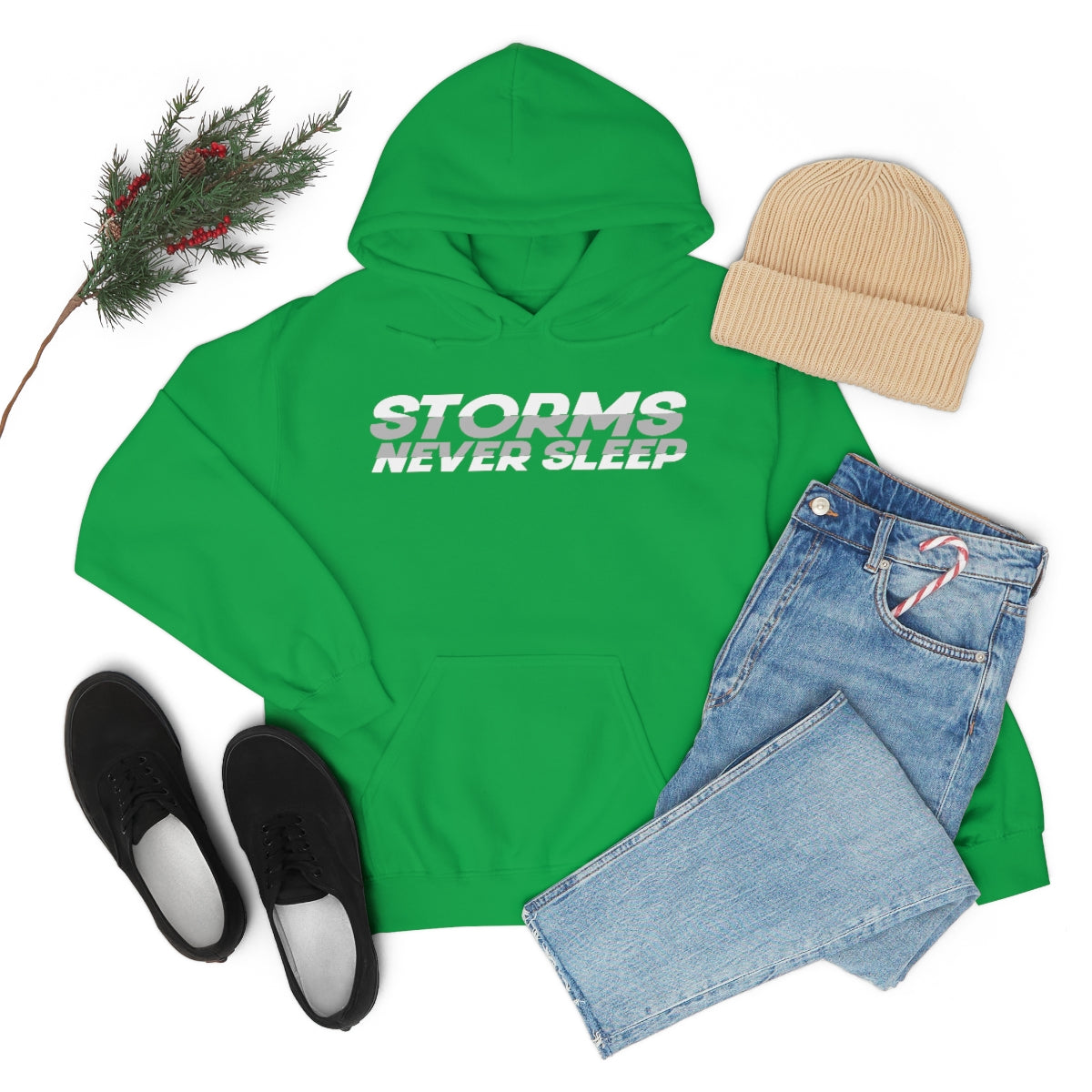 Sudadera con capucha Storms Never Sleep 