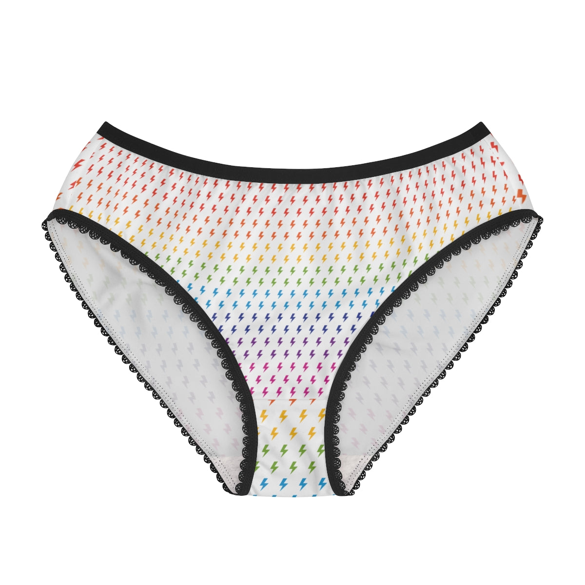 Lightning (White/Rainbow) Cheeky Briefs