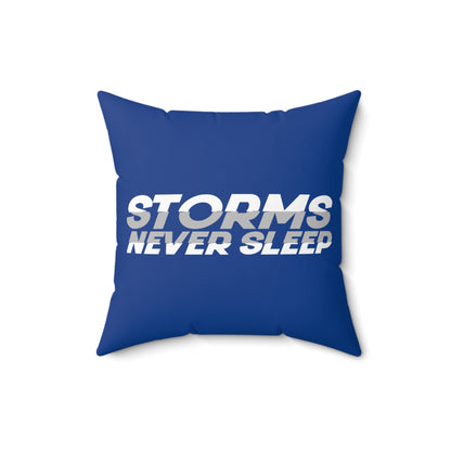 Storms Never Sleep Throw Pillow