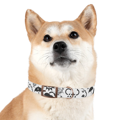 Wx Icon (White/Black) Dog Collar