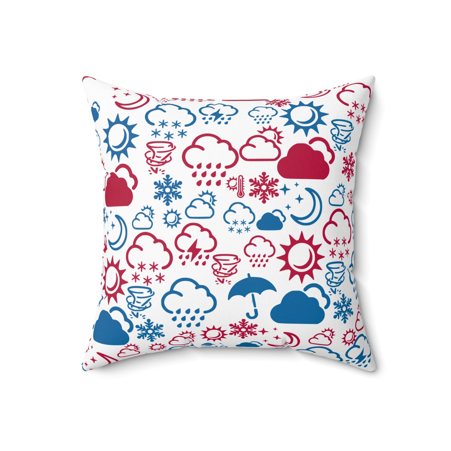 Wx Icon (Red/Blue) Throw Pillow