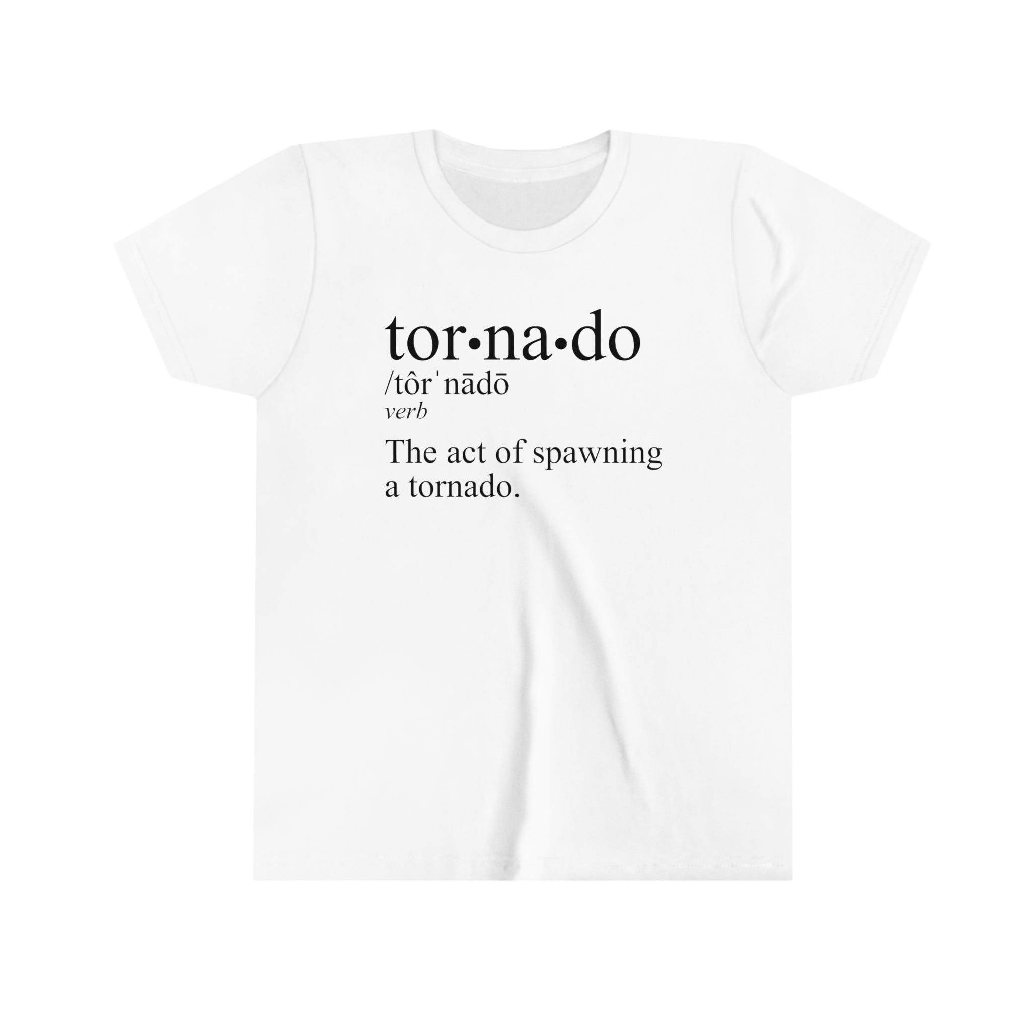 Tornado is a Verb Kids Tee 
