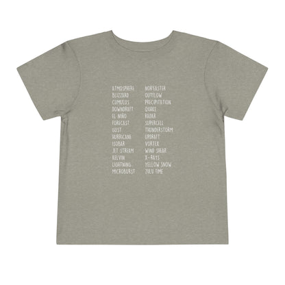 Weather ABCs Toddler Tee