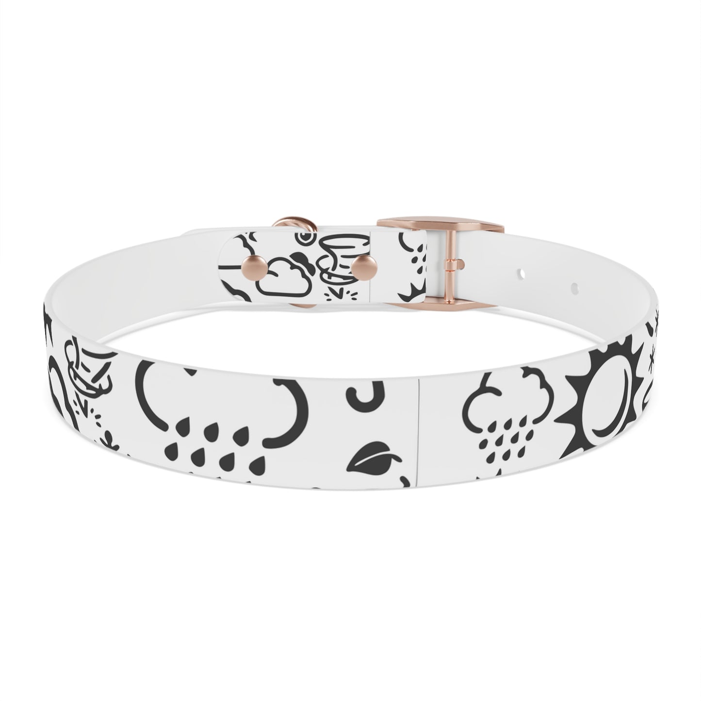 Wx Icon (White/Black) Dog Collar