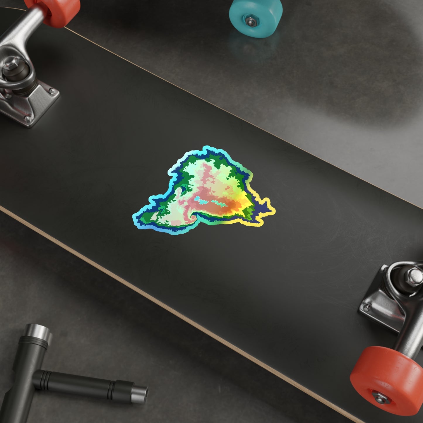 Hook Echo Holographic Die-cut Sticker