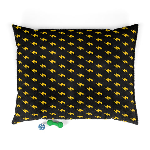 Lightning Icon (Black/Yellow) Pet Bed