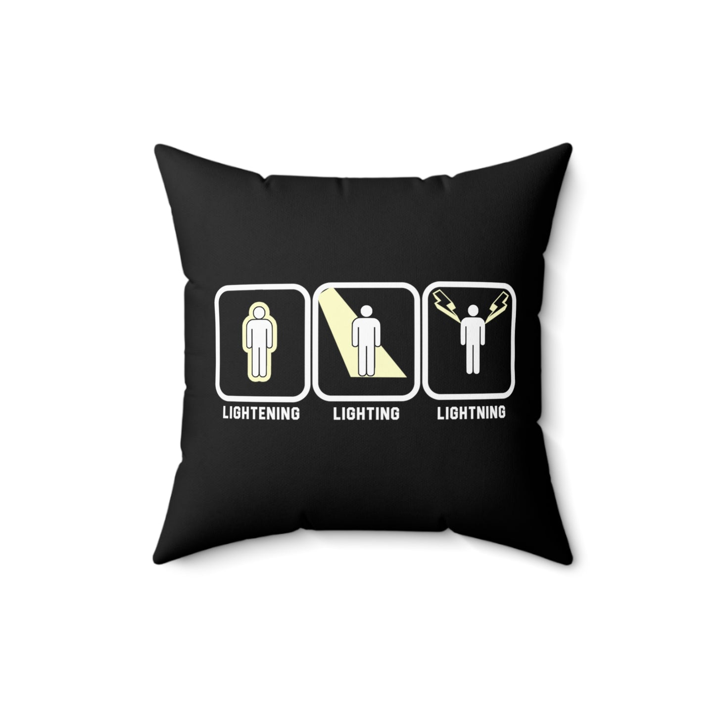 Lightning Spelling Throw Pillow