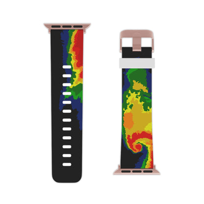 Radar Print (Black) Watch Band for Apple Watch