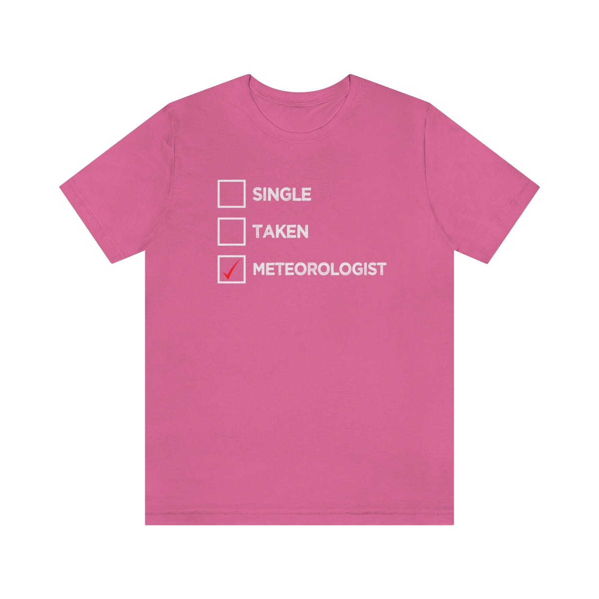 Single, Taken, Meteorologist Tee 