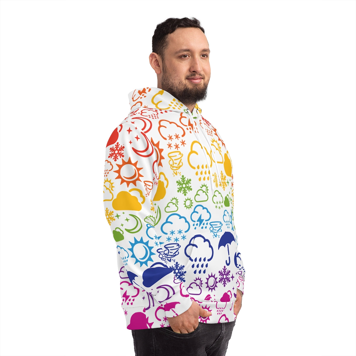 Sudadera con capucha Wx Icon (arcoíris) 