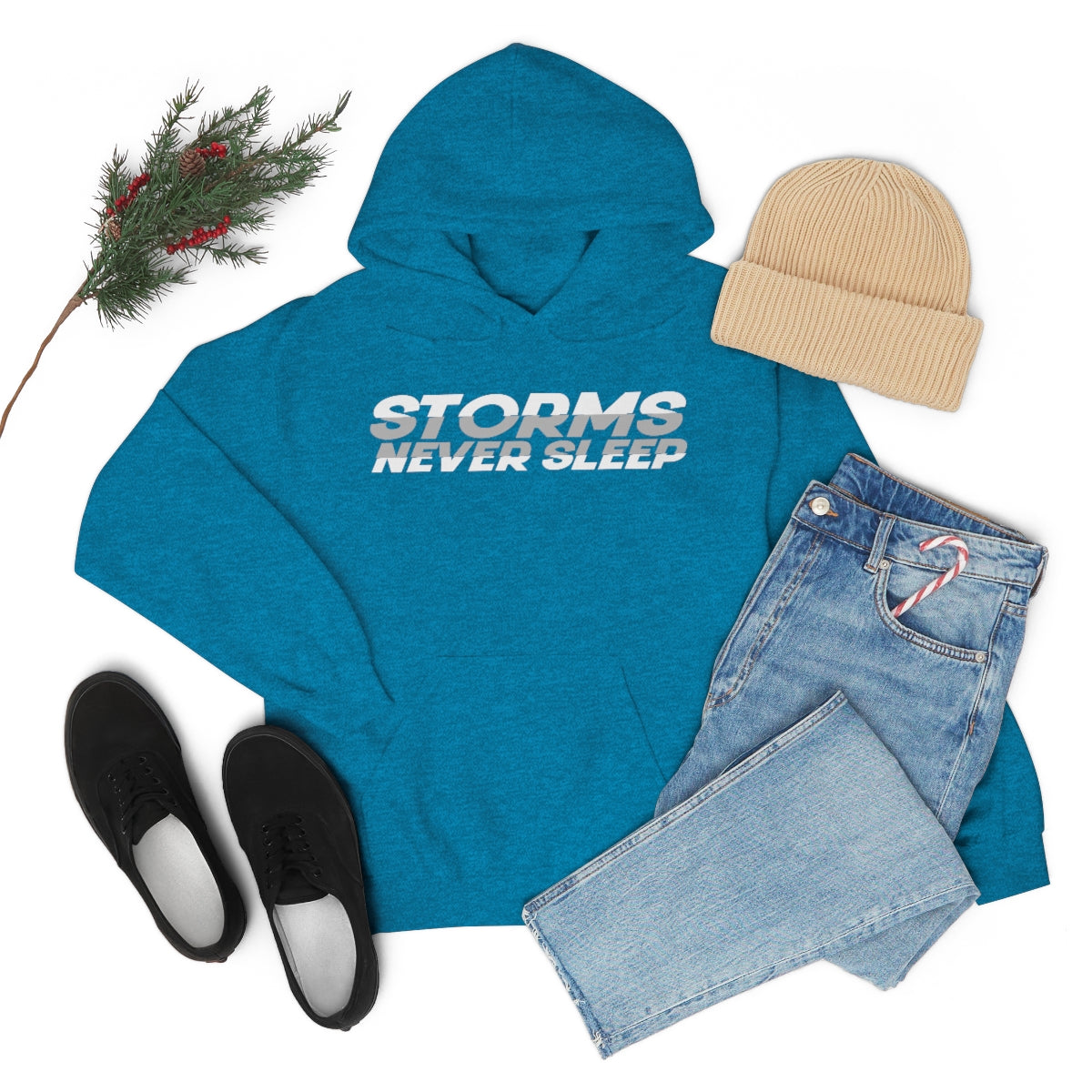 Sudadera con capucha Storms Never Sleep 