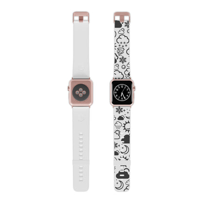 Wx Icon (White/Black) Watch Band for Apple Watch