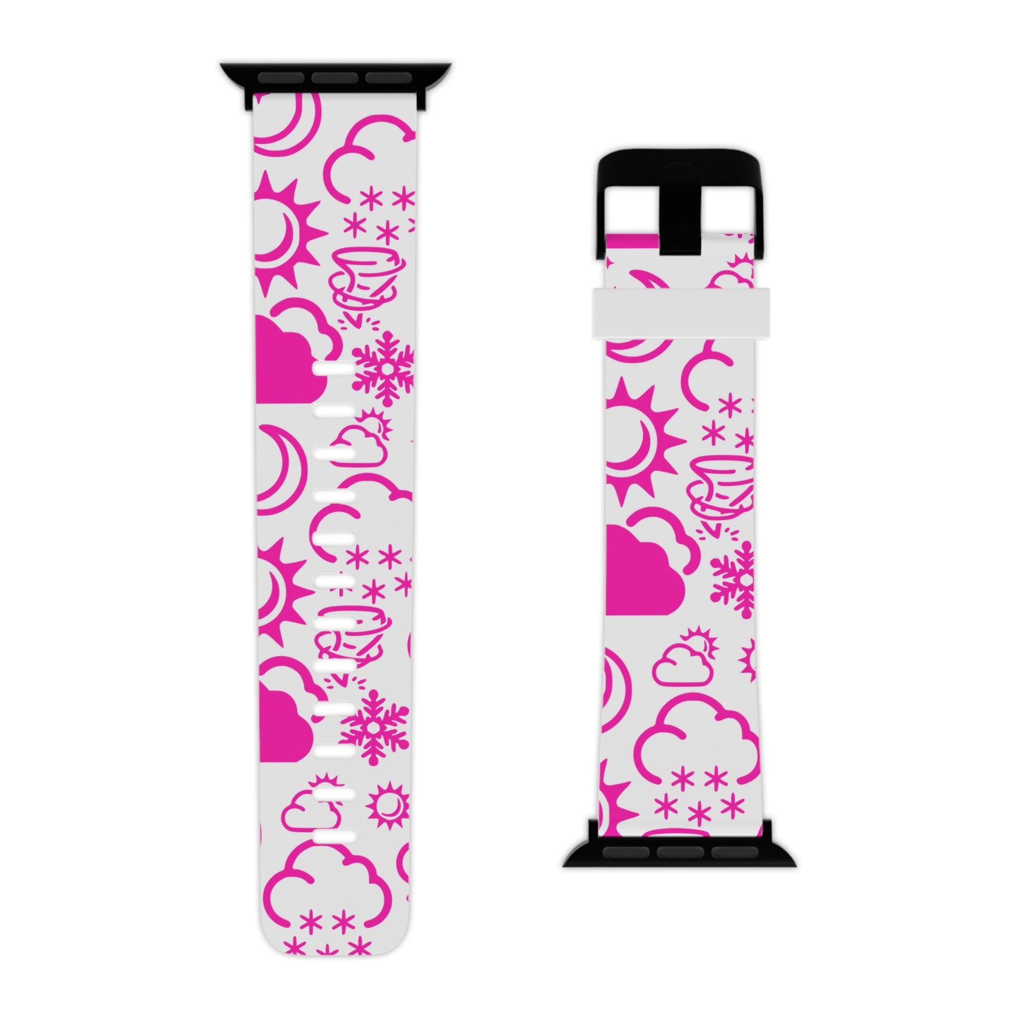 Wx Icon (White/Pink) Watch Band for Apple Watch 