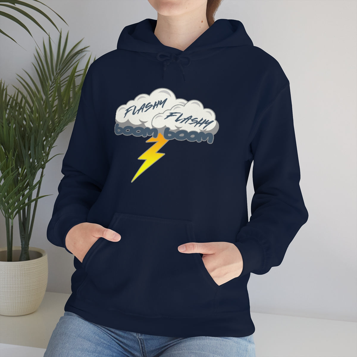 Sudadera con capucha Flashy Flashy Boom Boom 