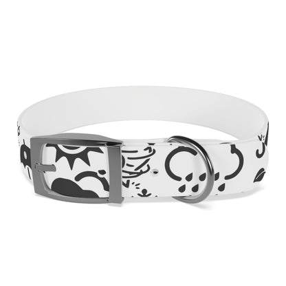 Wx Icon (White/Black) Dog Collar