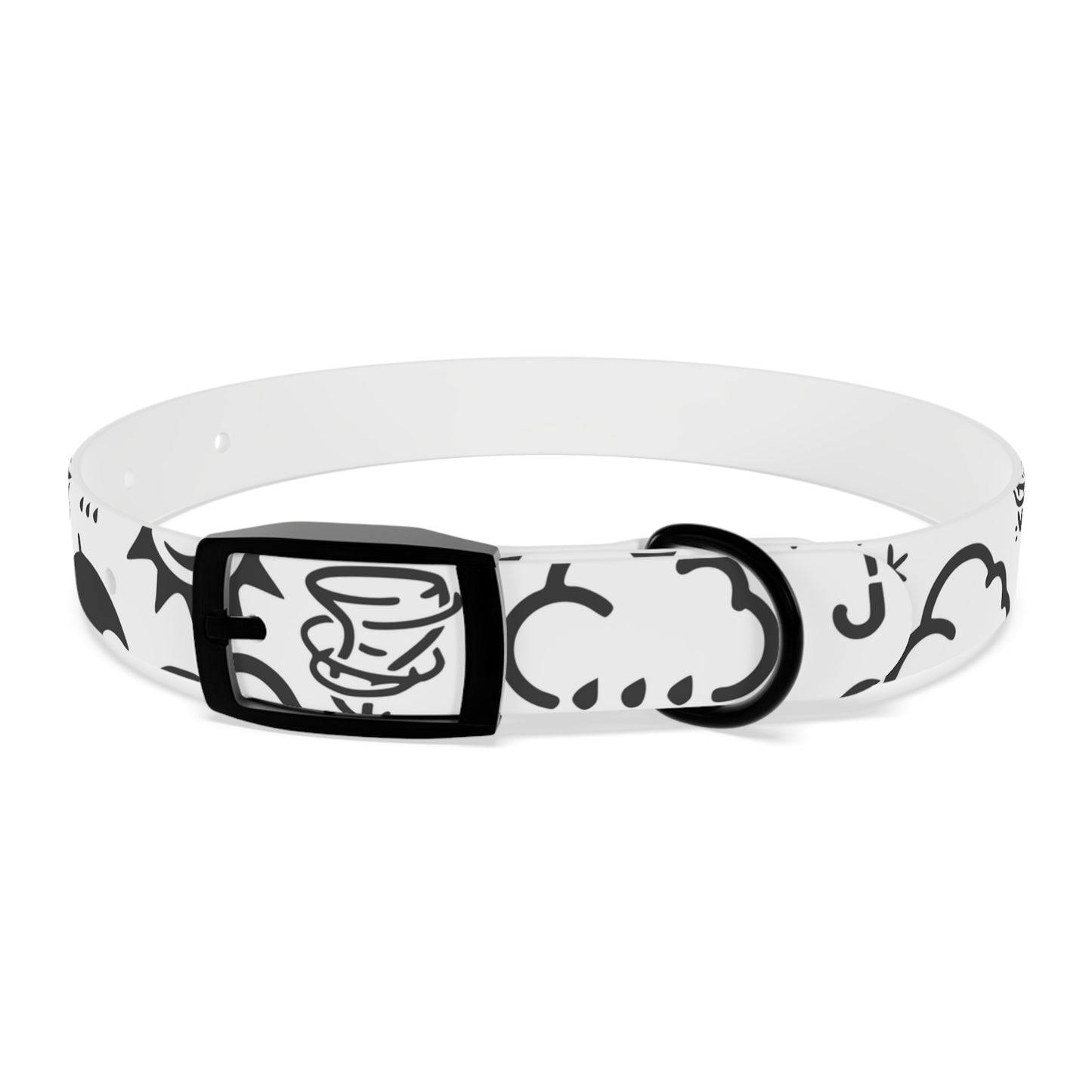 Wx Icon (White/Black) Dog Collar