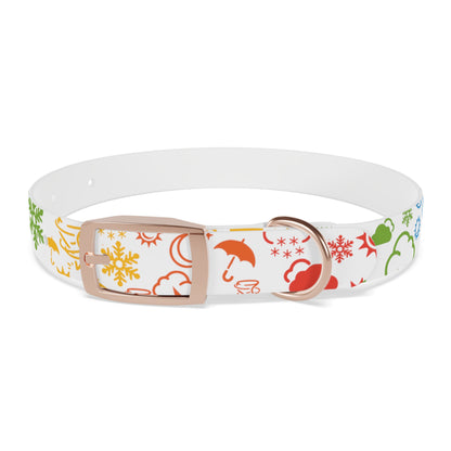 Wx Icon (White/Rainbow) Dog Collar