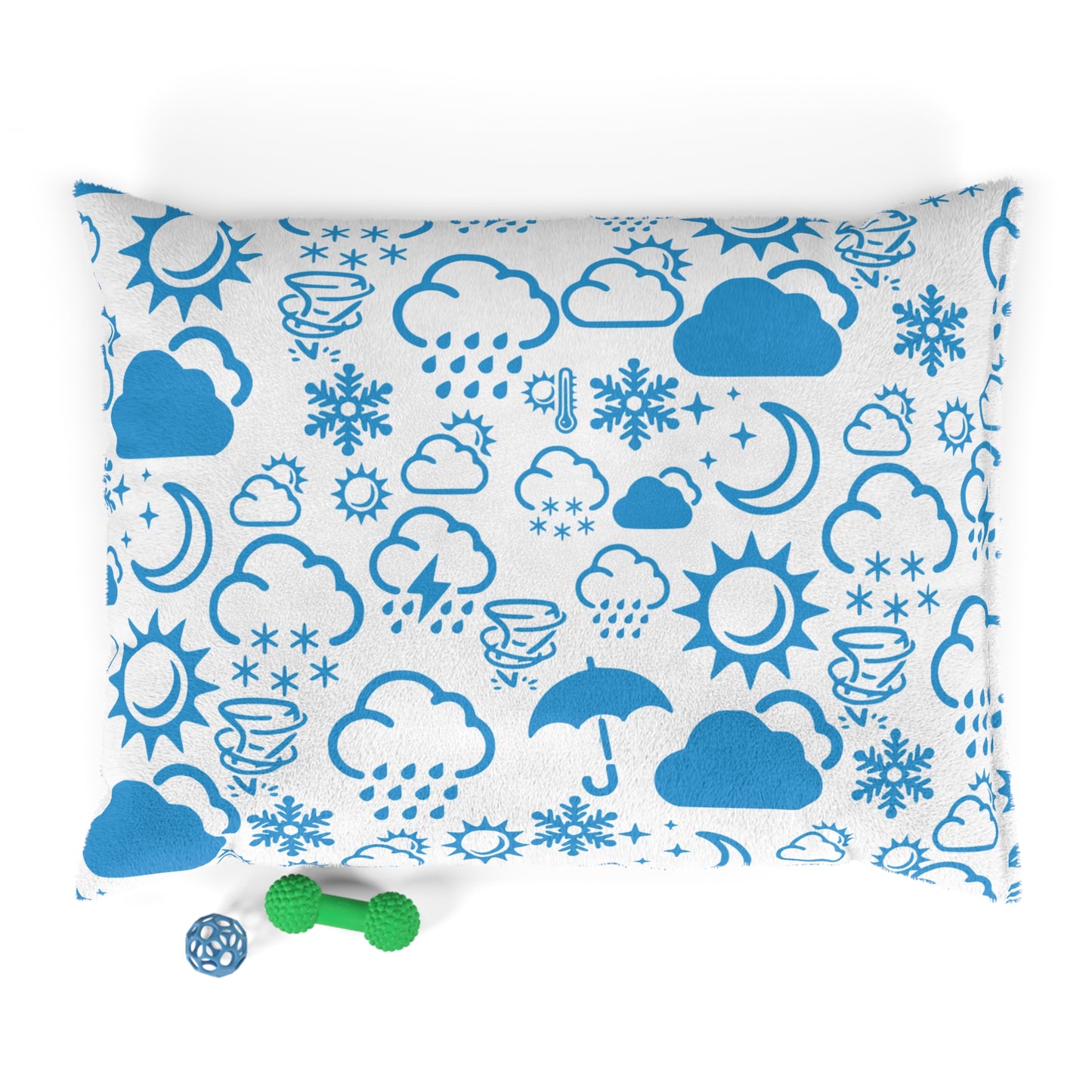 Wx Icon (White/Blue) Pet Bed