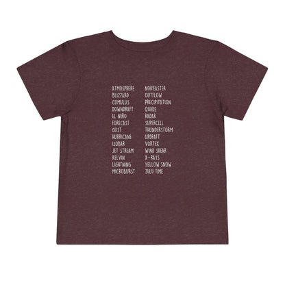 Weather ABCs Toddler Tee