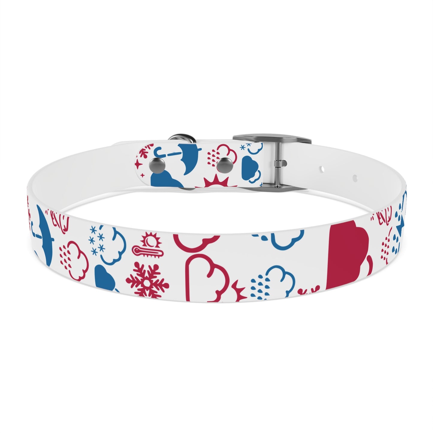 Wx Icon (Red/Blue) Dog Collar