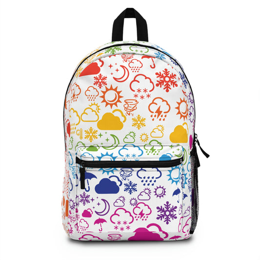 Wx Icon (White/Rainbow) Backpack