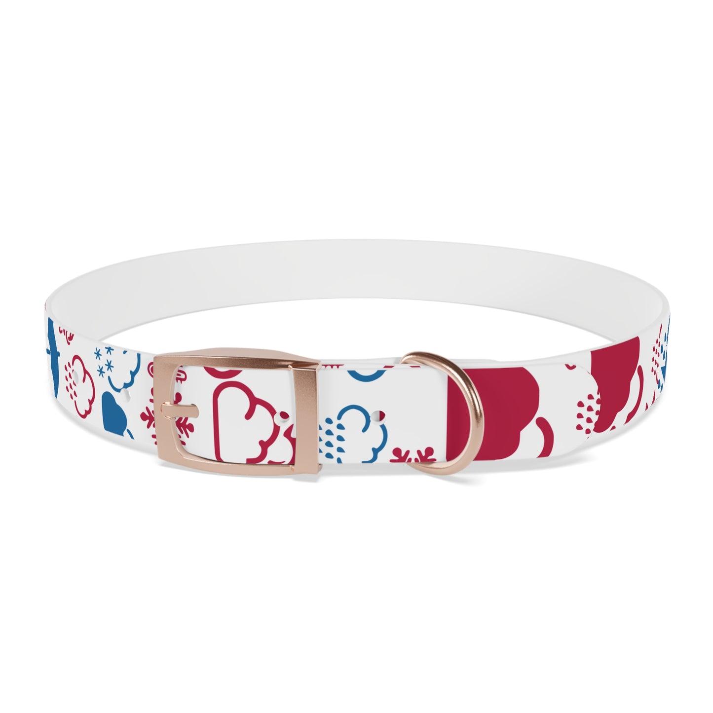 Wx Icon (Red/Blue) Dog Collar