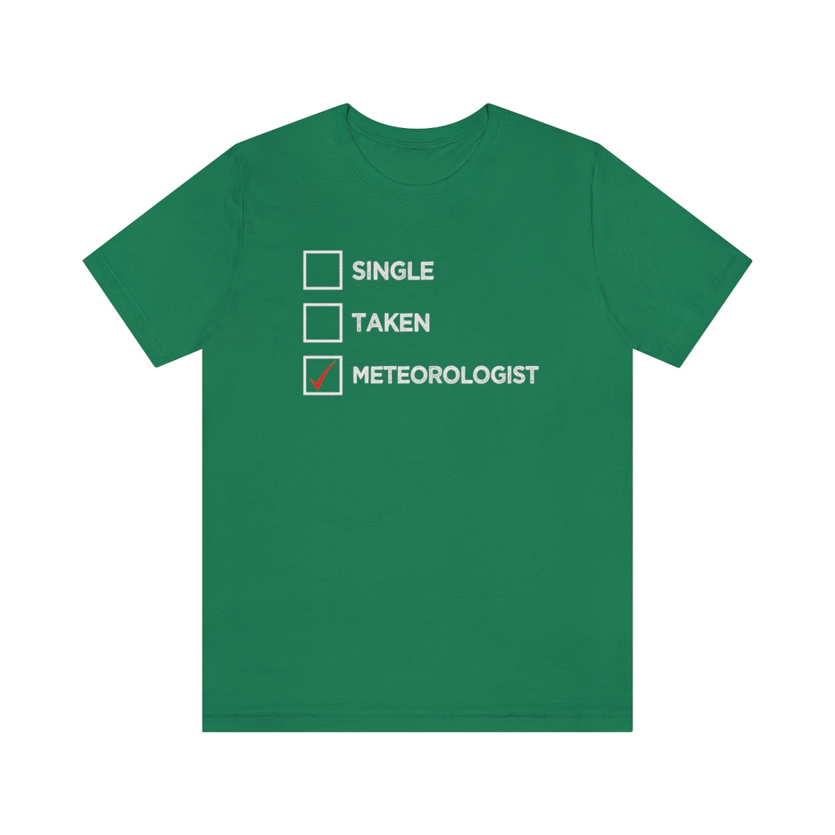 Single, Taken, Meteorologist Tee 