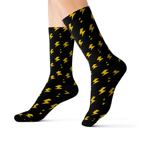 Lightning (Black/Yellow) Socks