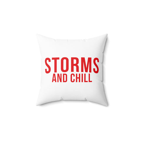 Storms and Chill Throw Pillow