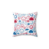 Wx Icon (Red/Blue) Throw Pillow