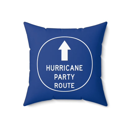 Hurricane Party Route Throw Pillow